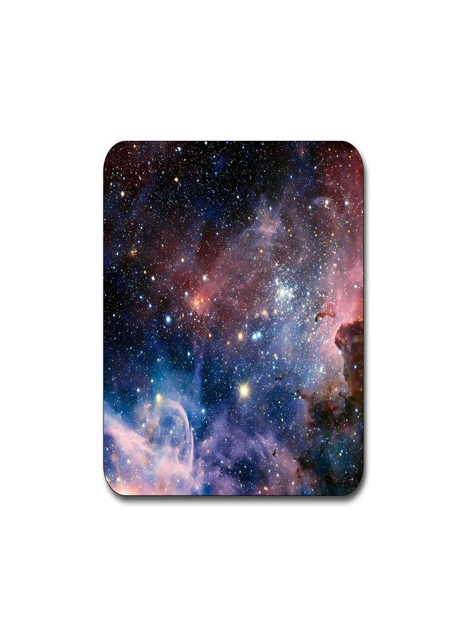 QJ CMJ Starry deep Outer Space Nebula and Galaxy Pattern Square Coaster Set - Made of Recycled Rubber - Set of 4 … - Image 3